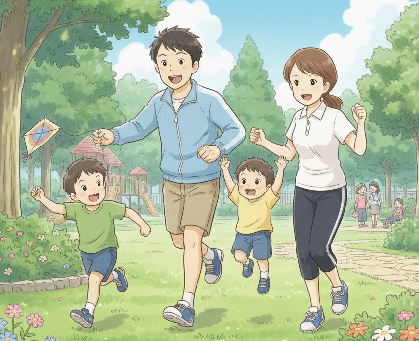 世帯年収800万円夫:正社員、妻:パート、子2人)