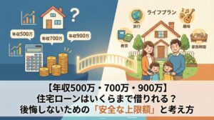 【年収500万・700万・900万】住宅ローンはいくらまで借りていい?後悔しないための「安全な上限額」と考え方