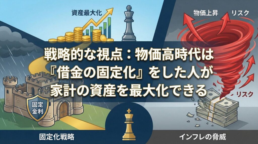 戦略的な視点：物価高時代は「借金の固定化」をした人が家計の資産を最大化できる
